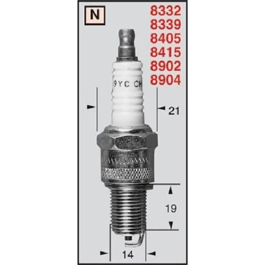 Candela Champion N6YC OE087/T10 | Accensione Sicura per Motori d'Epoca