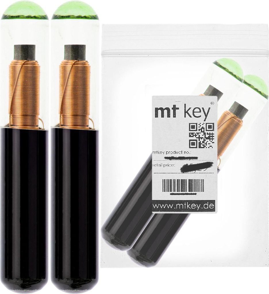 2X Auto Schlüssel Transponder Wegfahrsperre Texas CRYPTO / Typ: 4C (ID4C) / Material: Glas / programmierbar (zB f. Toyota, Ford, Hyundai)