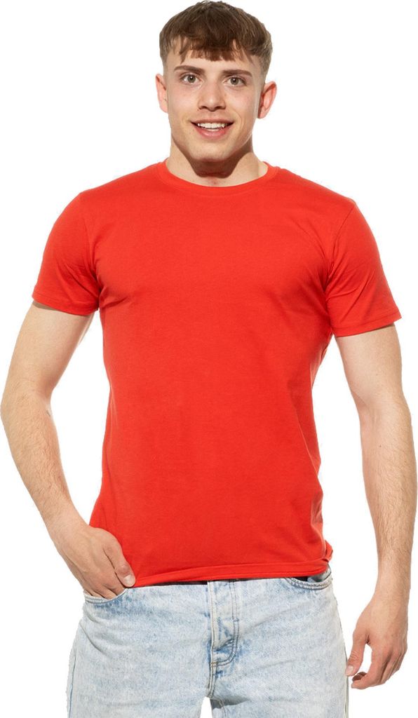 Cotton Prime T-Shirt Basic O-Neck S Rot