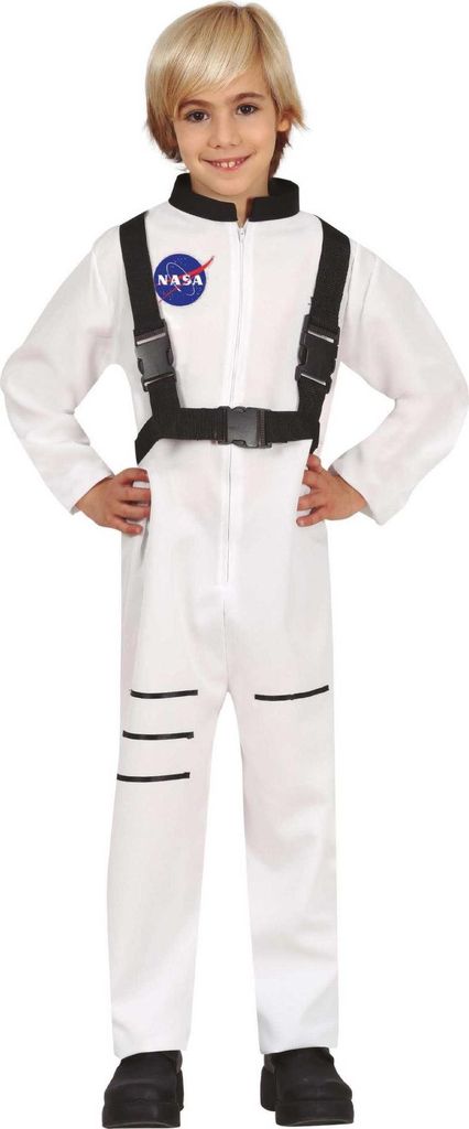 Fiestas Guirca - Astronaut-Kostüm für Kinder FG993 (104) (Weiß/Schwarz)