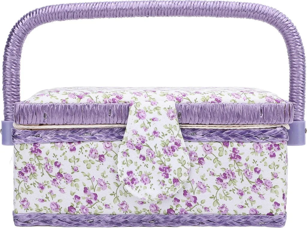 Dites stop au désordre avec ce panier de couture à plateau amovible