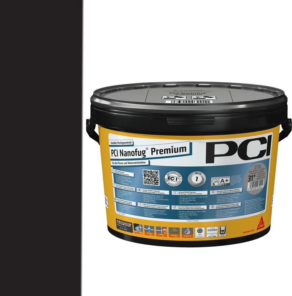PCI Nanofug Premium Flexfugenmörtel 5kg Schwarz Immagine del prodotto 