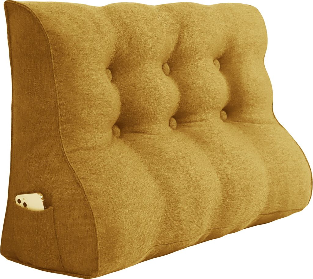 PillowPalette  Rückenkissen Gelb, 100 cm - Lesekissen für Produktbild 