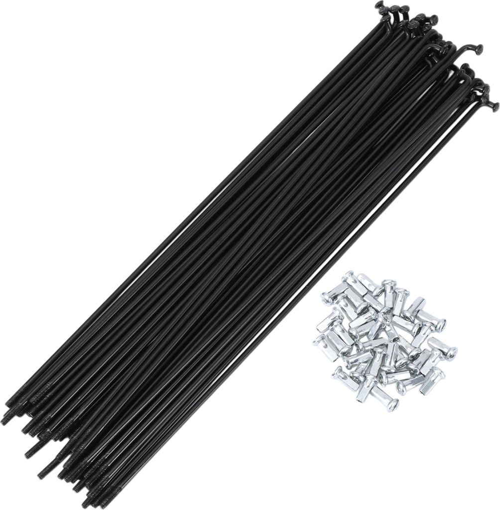 36 Set 12G Fahrradspeichen 233mm Fahrradspeichen 45 Stahl Schwarz
