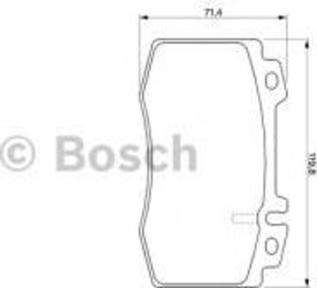 Bosch Bremsbelagsatz, Scheibenbremse Vorderachse 0 986 424 705