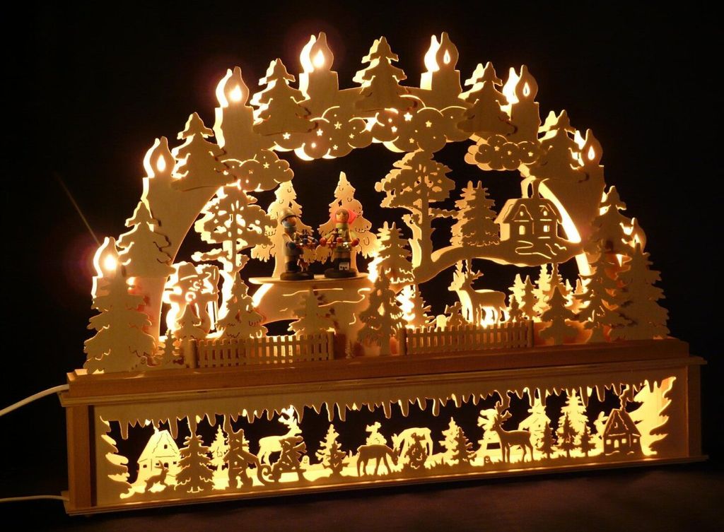 Original Erzgebirgischer Marken Schwibbogen Lichterbogen 70 x 53 cmK70-2_15