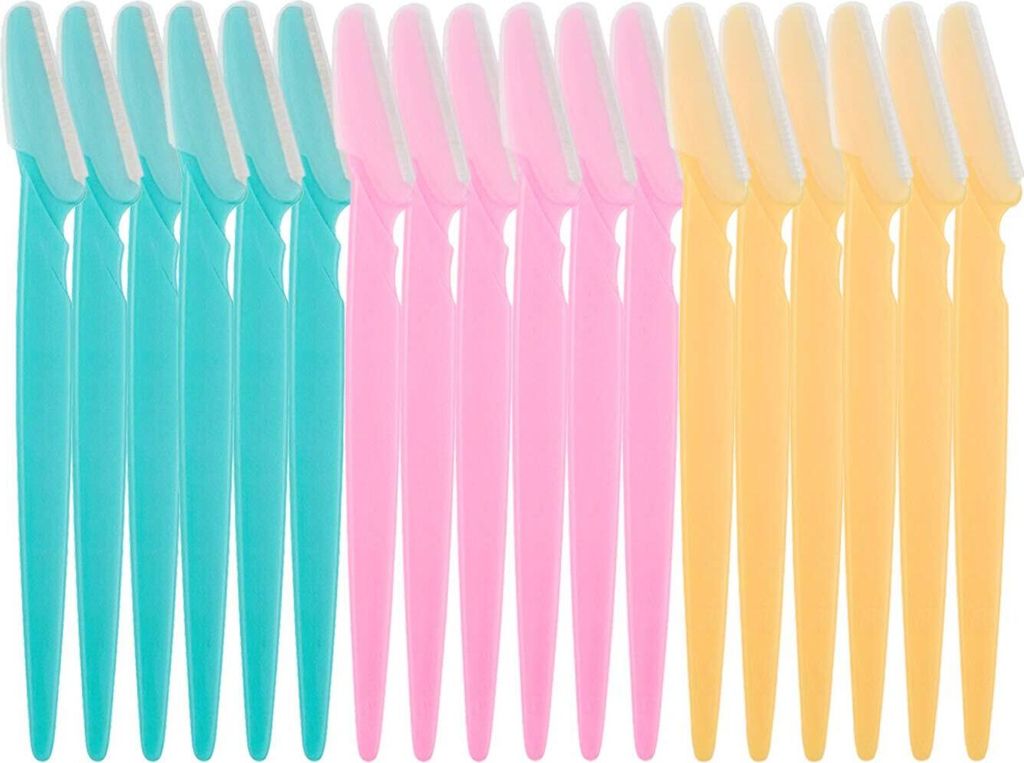 18 Stš¹ck Augenbrauenrasierer, sicherer Gesichtshaarentferner, Gesichtsrasierer, Peeling-Dermaplaning-Werkzeug fš¹r Damen und Herren