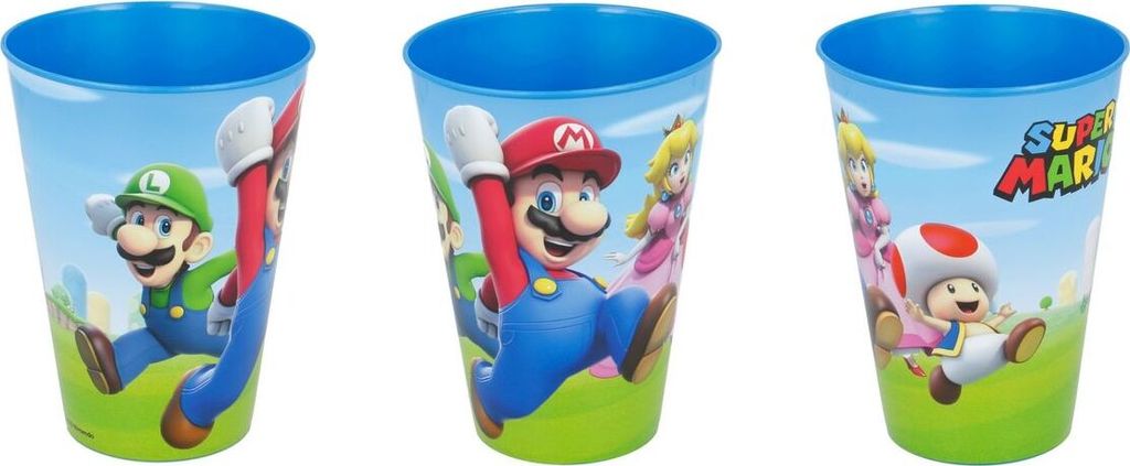 Stor 21406 - Nintendo - Bicchiere di plastica Super Mario Immagine del prodotto 