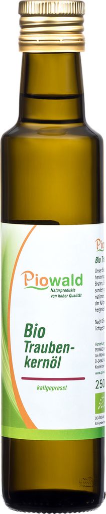 Piowald   Traubenkernöl - 250 ml kaltgepresst Produktbild 