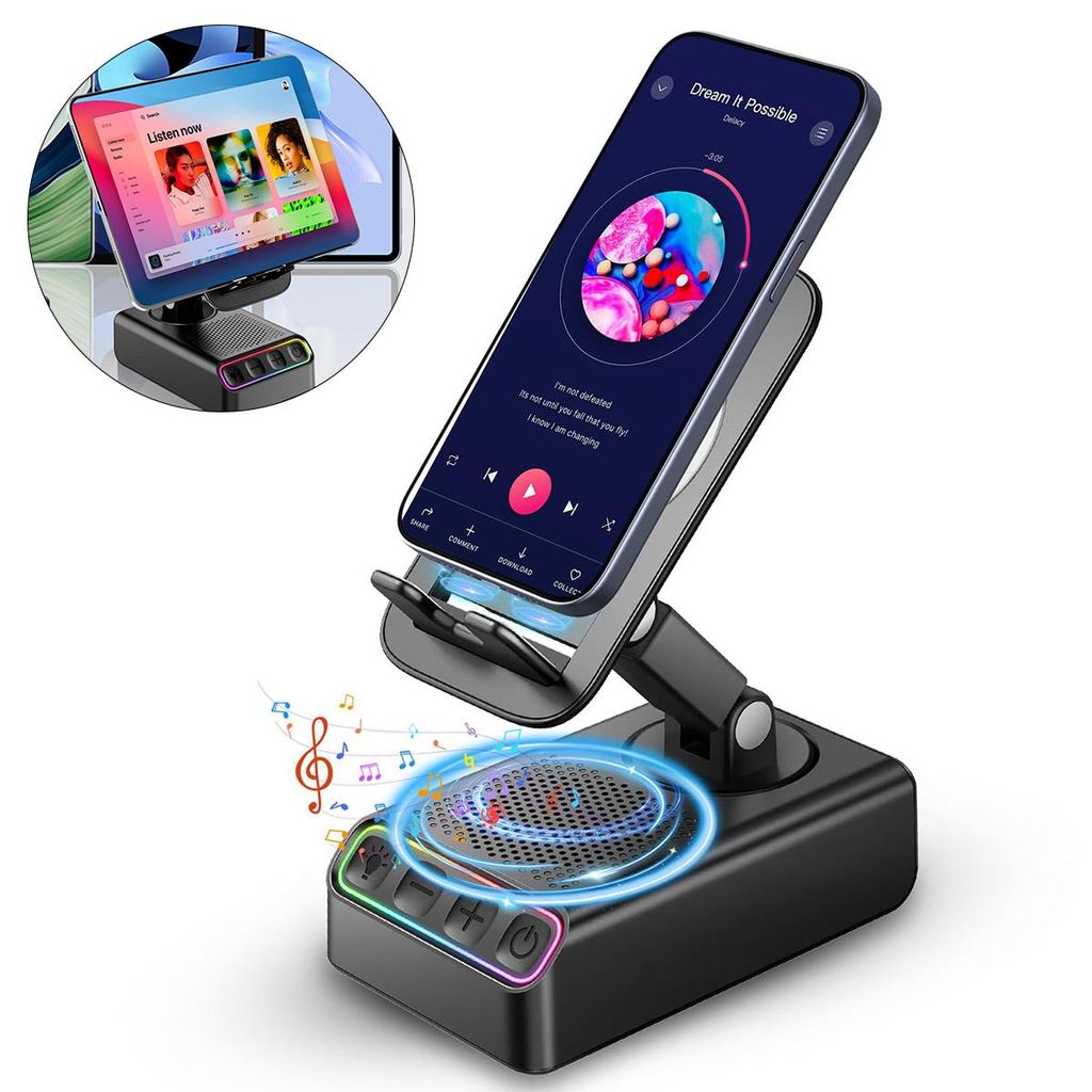 Handyständer mit Bluetooth Lautsprecher,Automatischer Produktbild 