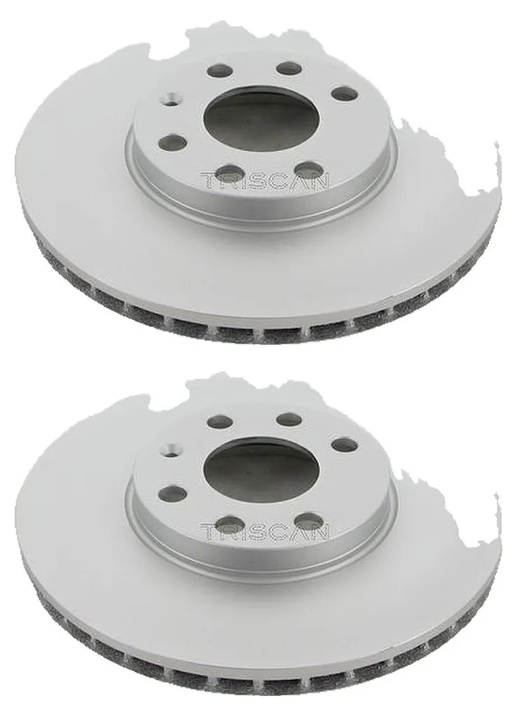 Paire de Disques de Frein Avant 256mm pour OPEL Astra G CC (T98) 4 Trous