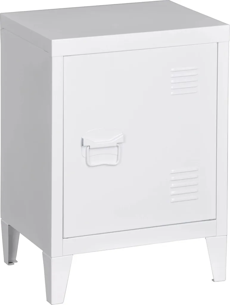 Table de chevet blanche Tobin pour optimiser l'espace de votre chambre