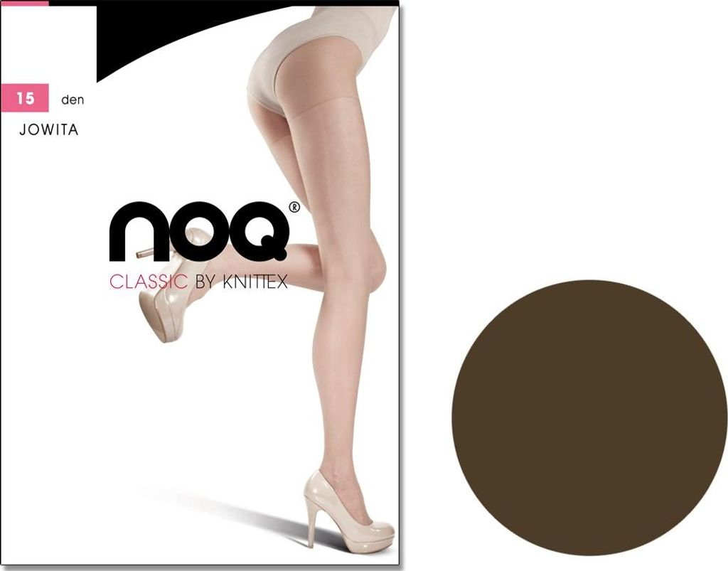 Jowita halbmatte glatte Strumpfhose 15 DEN 6 Mocca