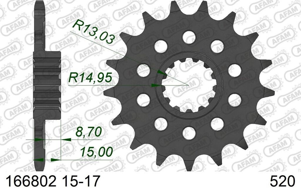 Ritzel AFAM 520 - 15Z 166802-15
