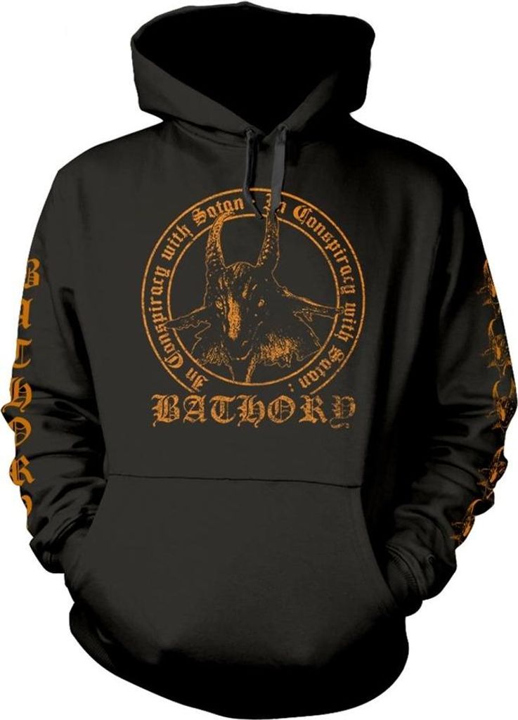 Bathory - "In Conspiracy With Satan" Kapuzenpullover für Herren/Damen Uni PH4947 (3XL) (Schwarz)