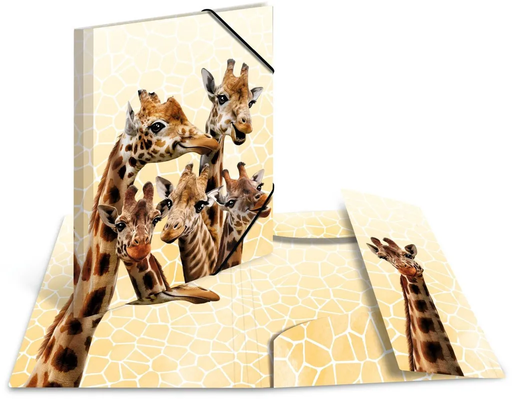 Cartella A3 HERMA 19966 Giraffa: Custodisci i Tuoi Sogni d'Arte