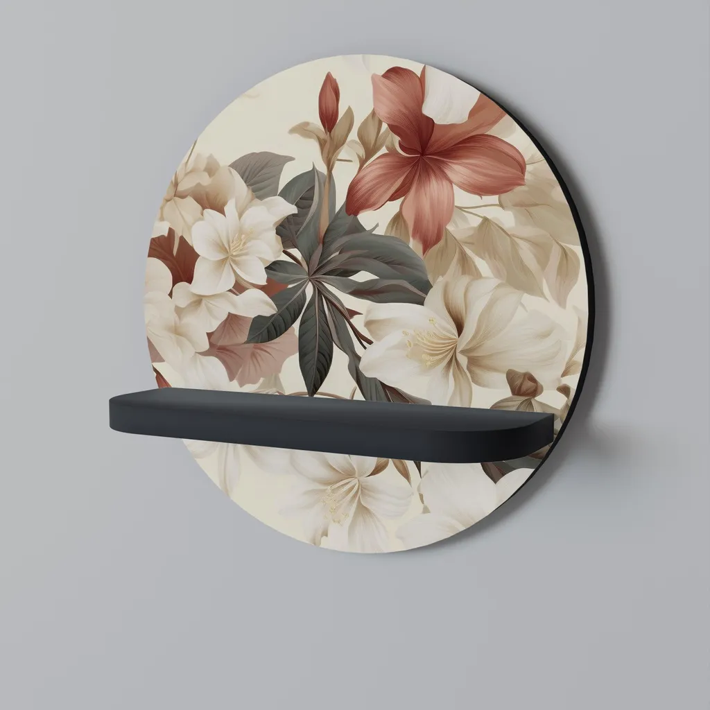 Étagère ronde noire : gagnez de la place au mur avec style et élégance