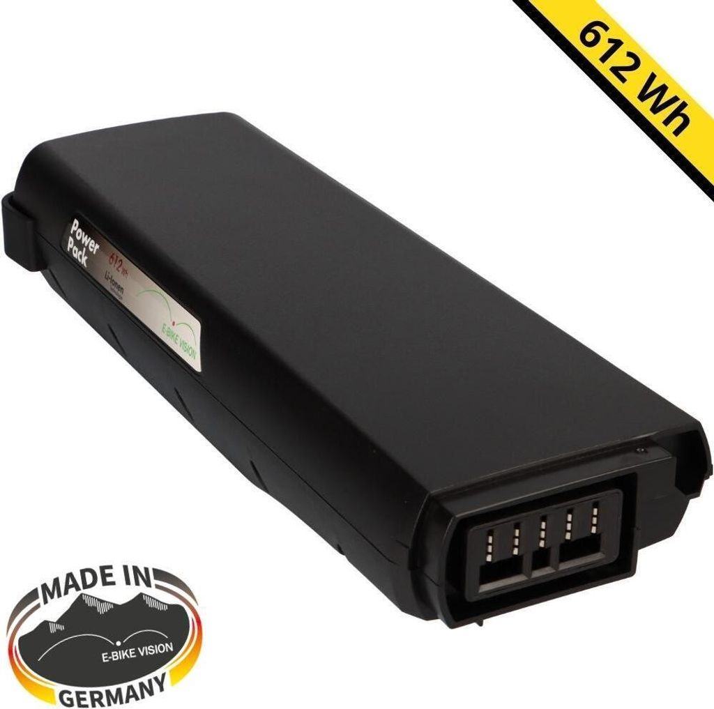 E-Bike Akku 36V 612Wh kompatibel Bosch Gepäckträger 288Wh 1270020503 1 270 020 503