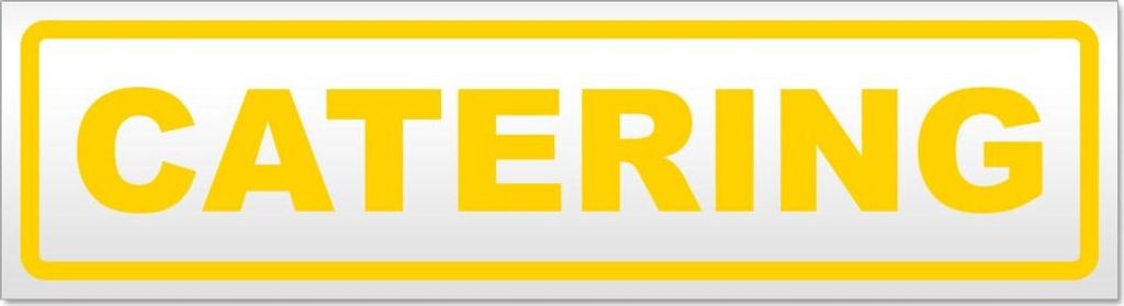 Catering Magnetschild Schild magnetisch