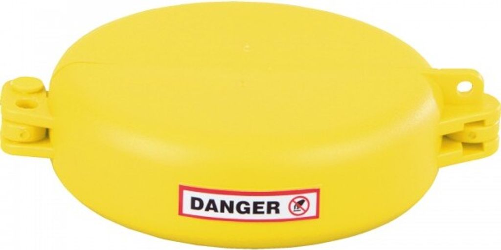 Ventilabsperrung Berühren/Schalten verboten, Typ 2, gelb, Polyurethan, Ø 63,5...