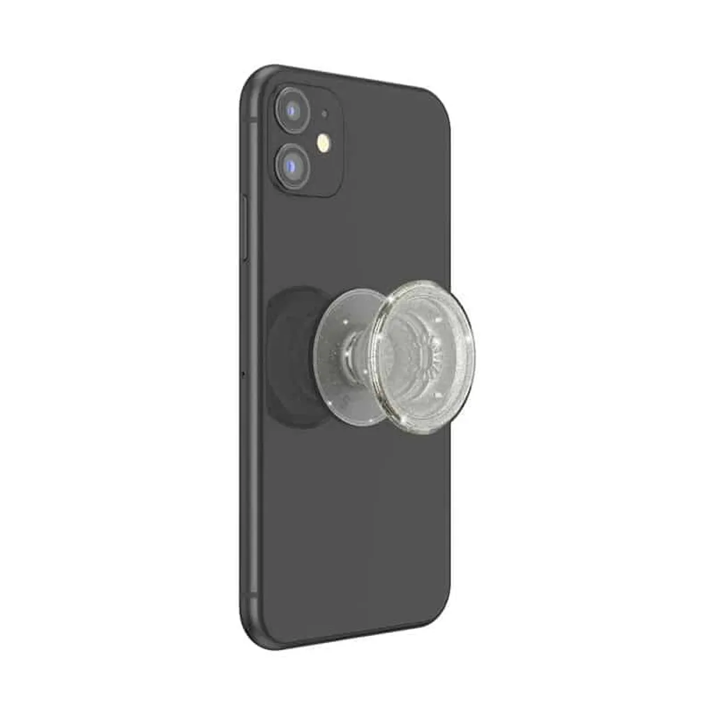 PopSockets PopGrip Clear Glitter Silver - Support de téléphone pailleté - 2