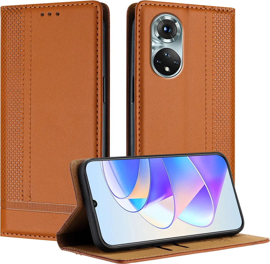Cover Huawei Nova 9 / Honor 50 Pelle Marrone Vintage - Estetica & Supporto