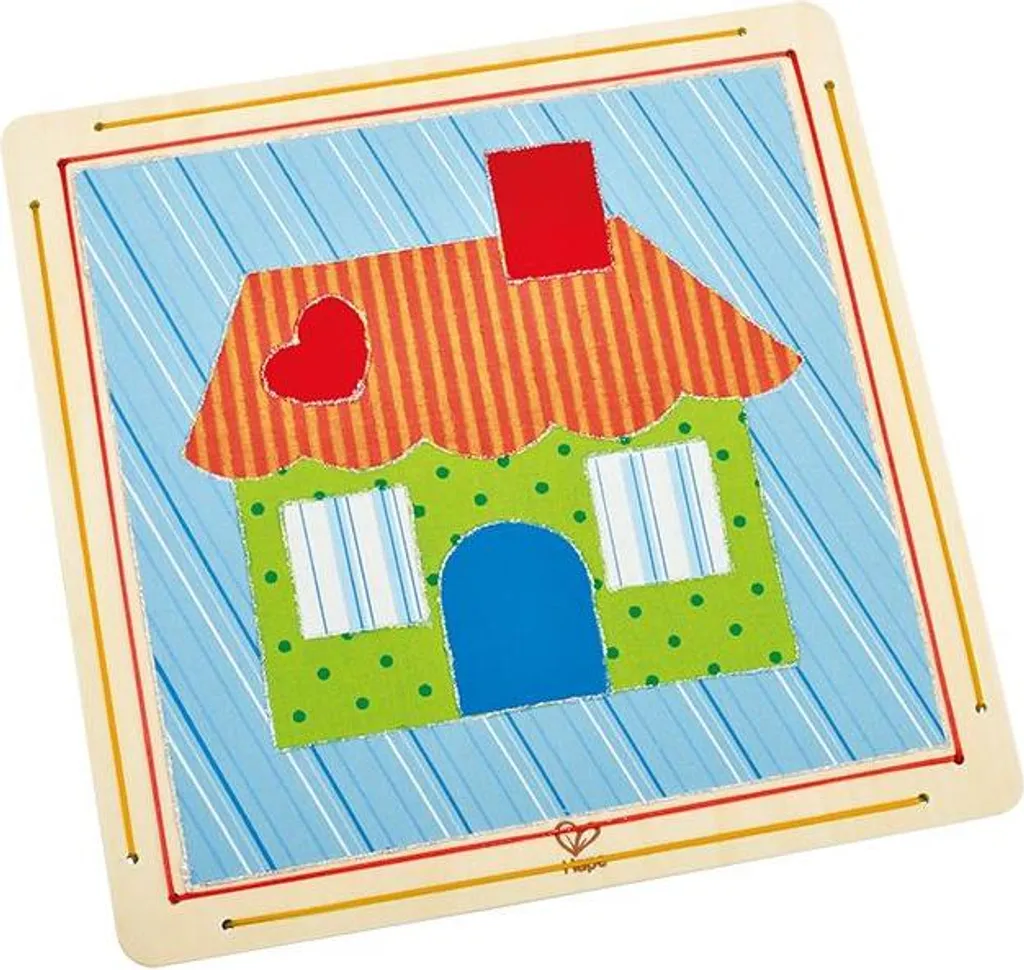 Hape E5105 Dream House DIY Collage | Kit Arte Montessori per Bambini - 1