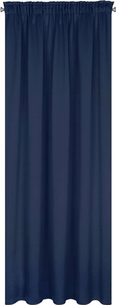 Eurofirany LOGAN Vorhang 135x270 Kräuselband Marineblau