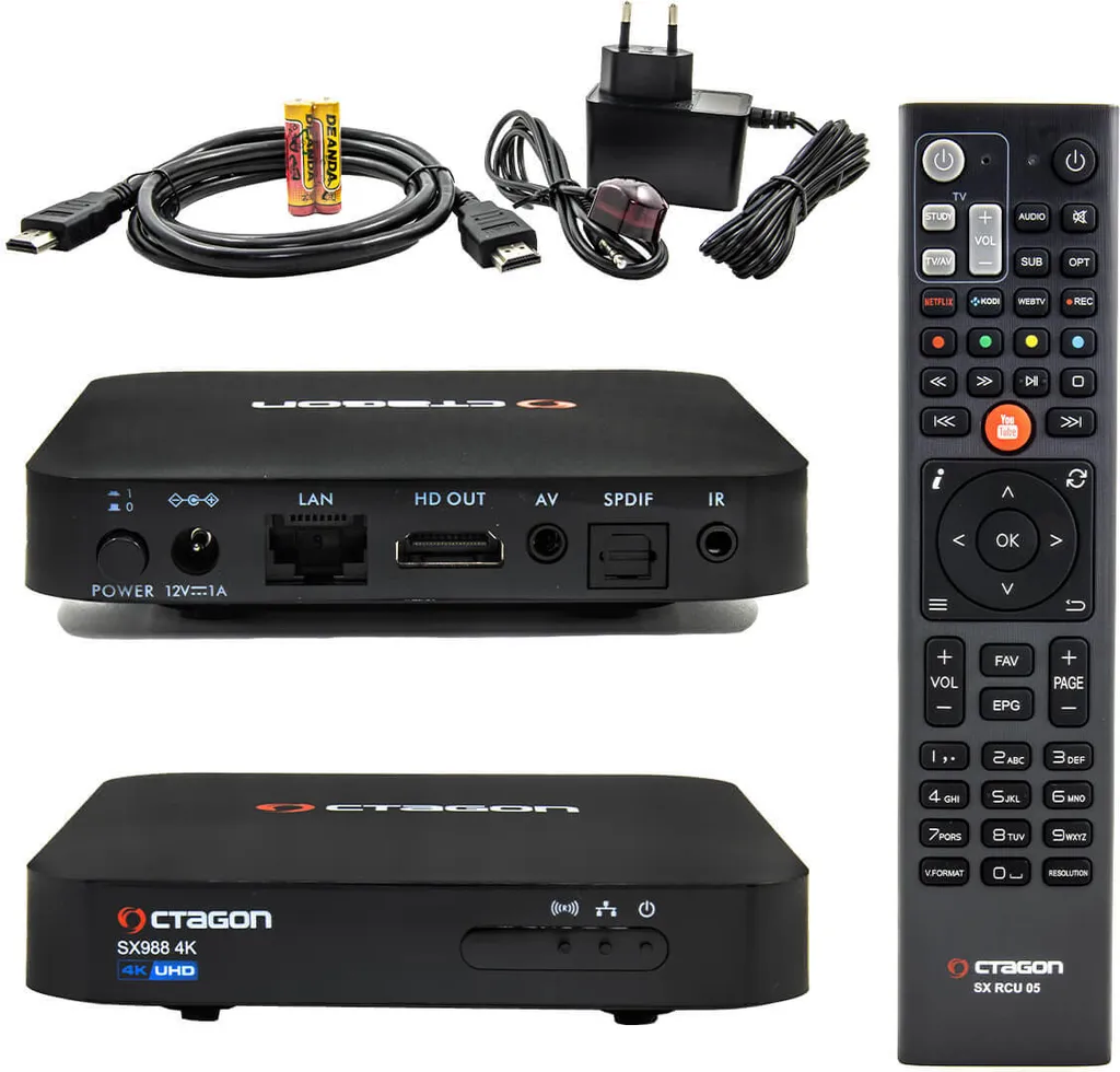 Boîtier Streaming 4K Octagon SX988 Linux Enigma2 pour IPTV et VOD - 12