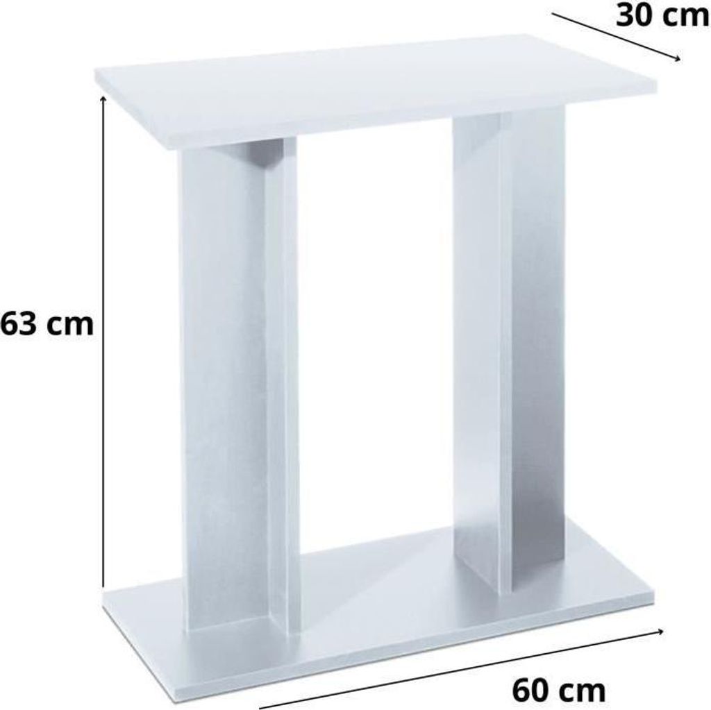 Aquarium Unterschrank, 60 cm, Weiß, Modernes Design, Einfache Montage