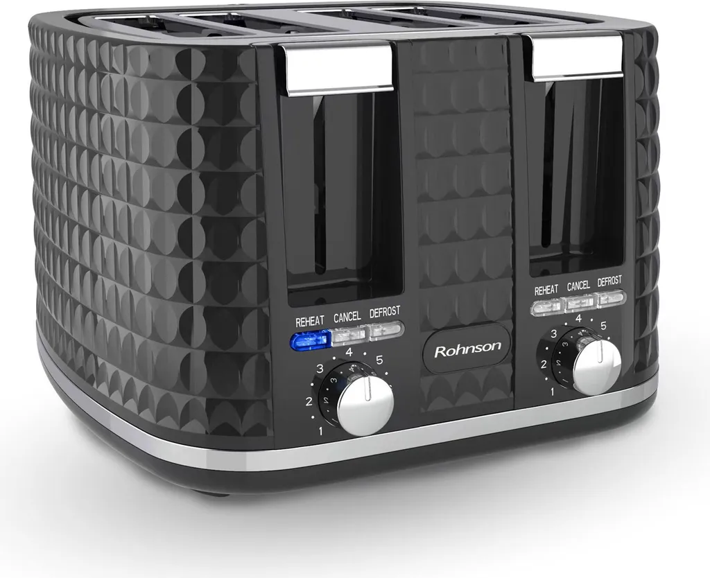 Appareil à Croque-Monsieur Rohnson R-2630 pour un Grill Express Noir