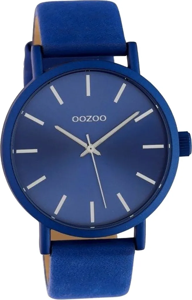 Montre Oozoo Femme C10452 Bleue : Confort du Cuir et Lecture Facile