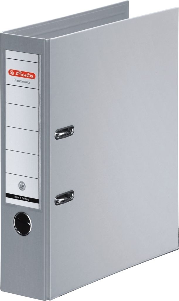 Ordner Kunststoff A4 maX.file protect plus 80mm grau Packung mit 10 Stück