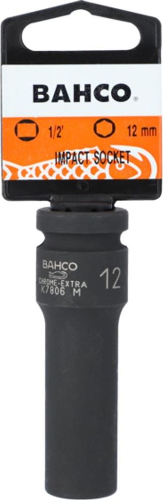 Bahco 1/2 Kraft-Steckschlüssel-Einsatz, 6kant, lang, SW 24 mm, SB-Verpackung