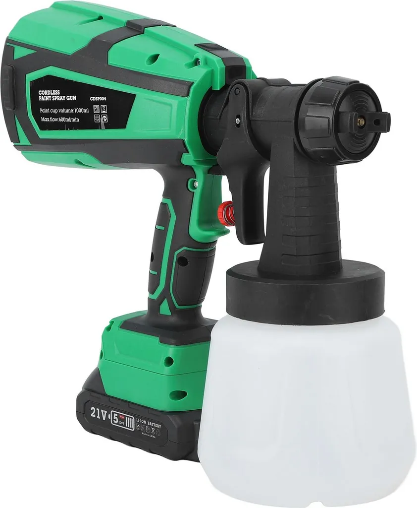Pulvérisateur de peinture sans fil électrique pour murs et bureaux 20V
