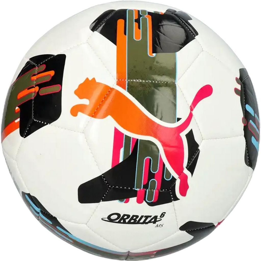 Puma - "Orbita 6" Fußball PP3985 (4) (Weiß/Schwarz/Orange)