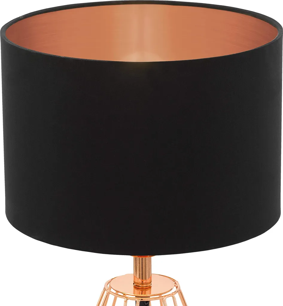 Lampada Eglo Carlton 2 Rame e Nero: Illuminazione d'Atmosfera Moderna - 12