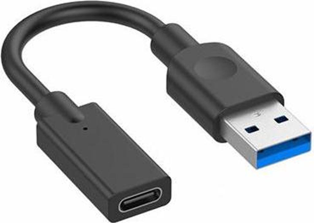 Hamlet XADU3-UCF01 USB Kabel USB 3.2 Gen 1 (3.1 Gen 1) 0,1 m USB A USB C Schwarz