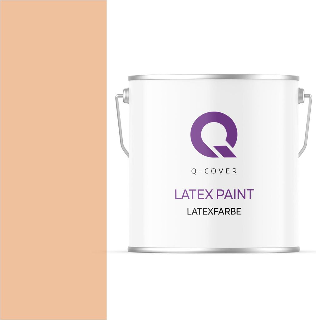 Latexfarbe Pfirsich 5L | Matte Innenfarbe Klasse 3 | Hohe Deckkraft & Scheuerfest | Für Wand & Decke