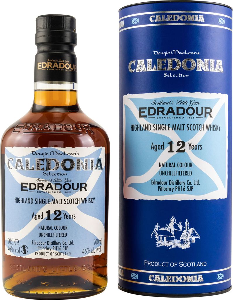 Edradour 12 Jahre Caledonia | Single Malt Scotch Whisky | Highlands | 46,0 % Vol.