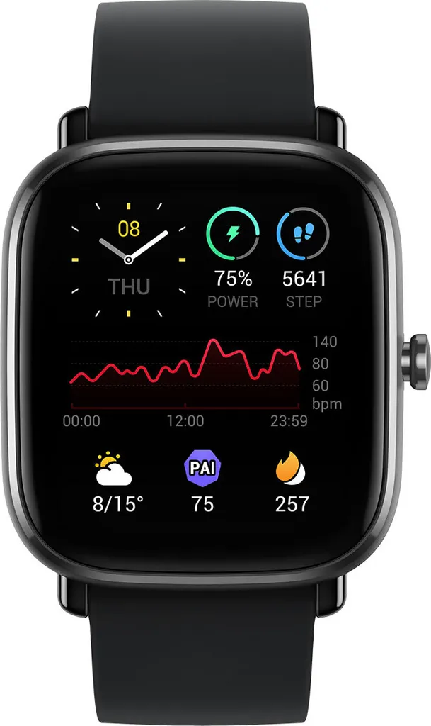 Montre de Sport Amazfit GTS 2 Mini Meteor Black pour Fitness et Yoga