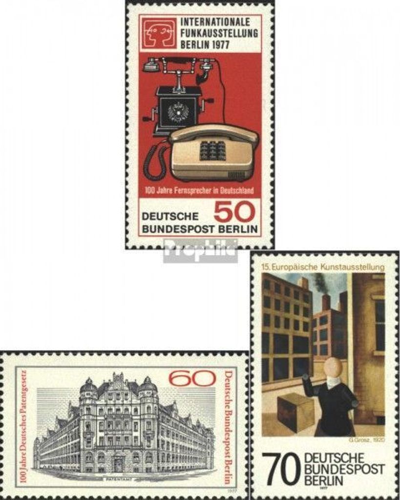 Briefmarken Berlin (West) 1977 Mi 549,550,551 (kompl.Ausg.) gestempelt Funkausstellung