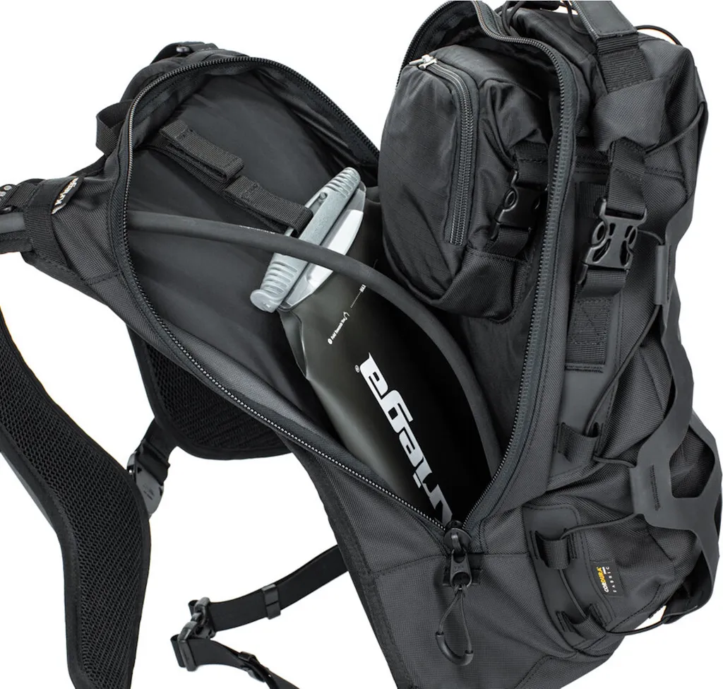 Sac à dos moto imperméable Kriega Trail 18 noir avec compartiment étanche - 7