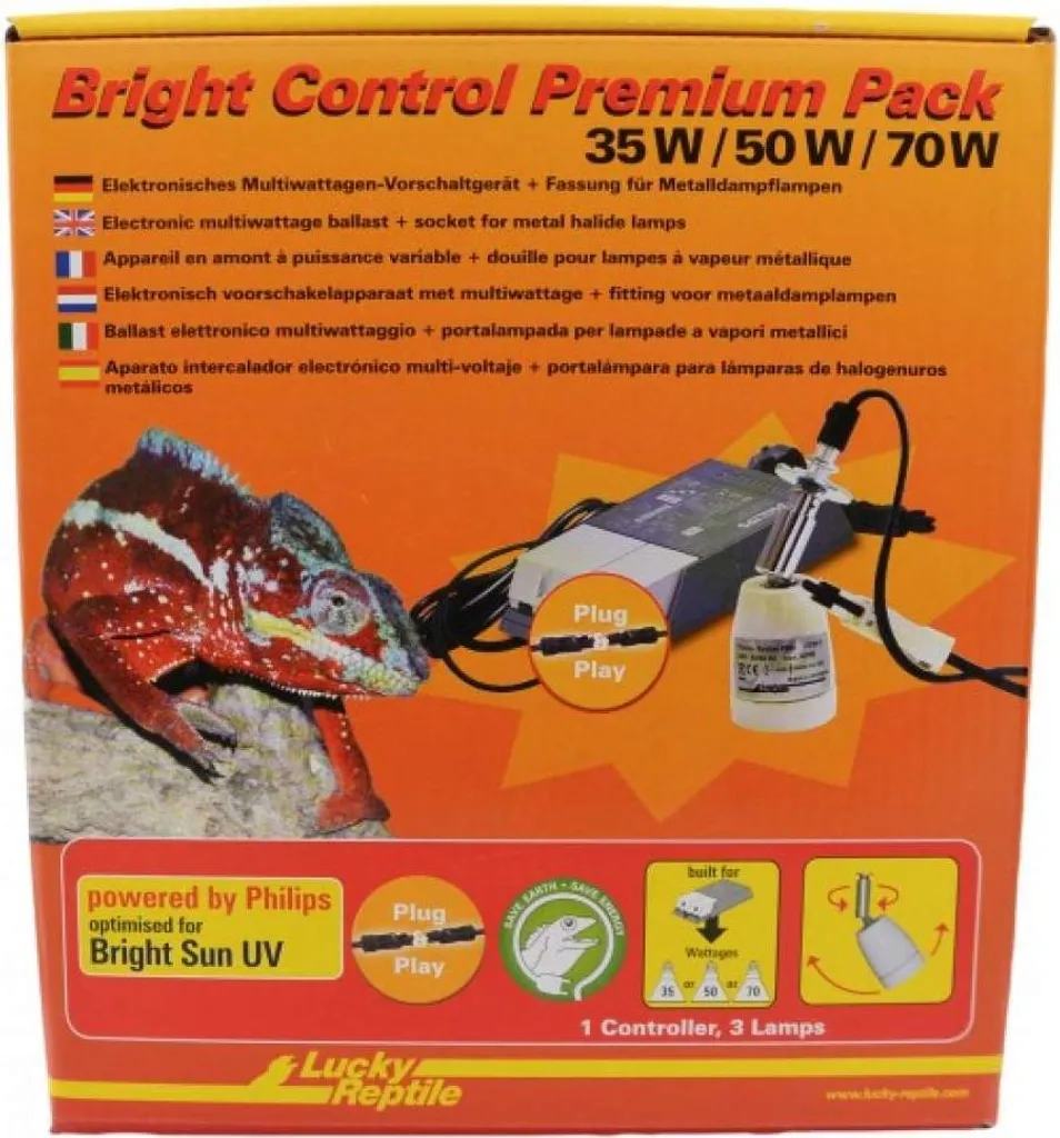 Lucky Reptile Bright Control Premium Pack alimentatore per terrari + presa di corrente