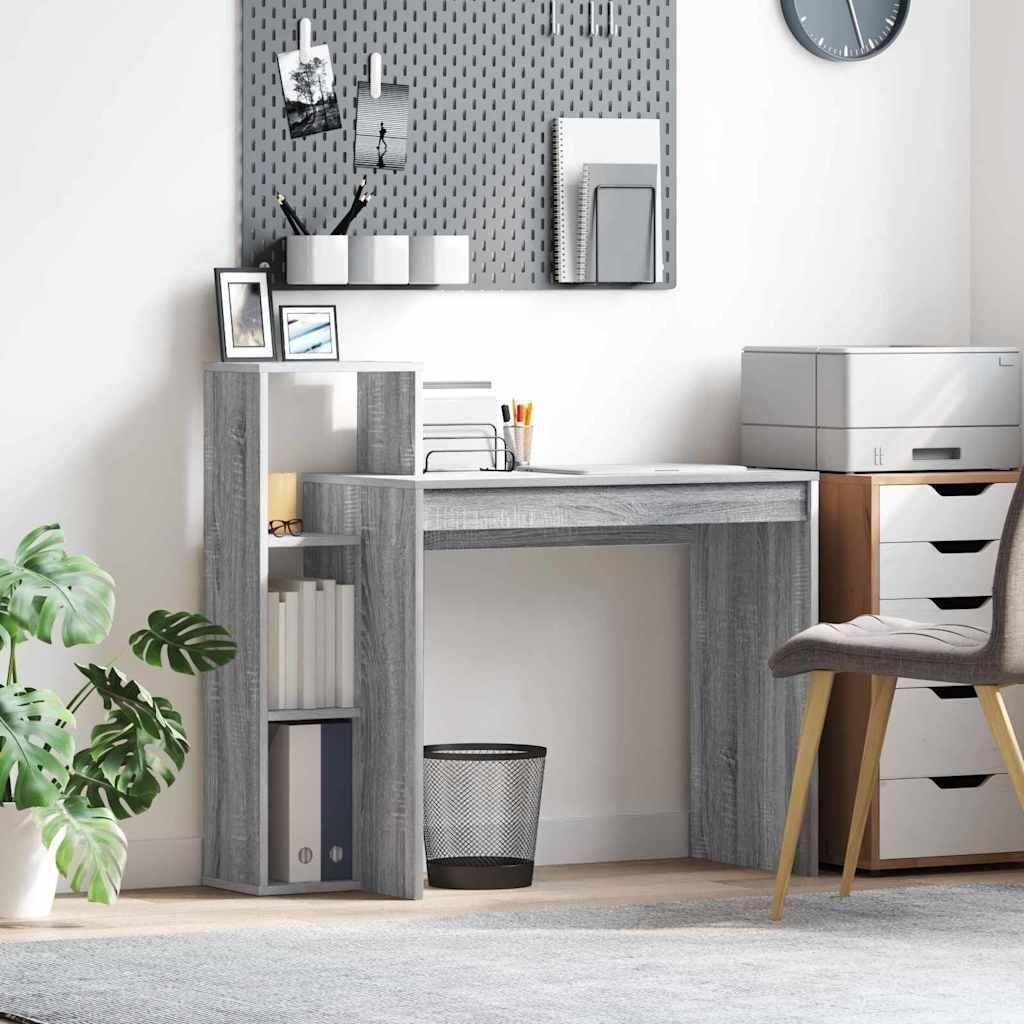 "WINTER SALE"Schreibtisch - elegantes Design - Computertisch/Bürotisch - Graues Sonoma 100x40x90cm Holzwerkstoff NEU139582 - Schreibtische