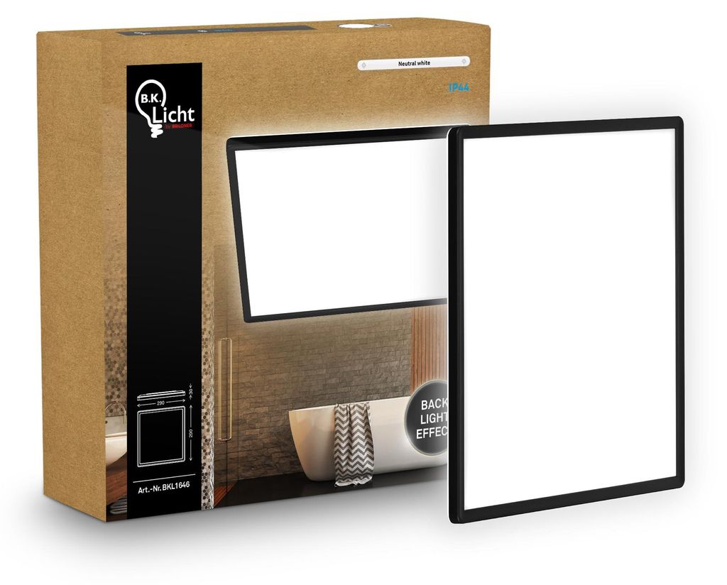 LED plafondlamp, LED paneelverlichting, plat, indirect Productafbeelding 
