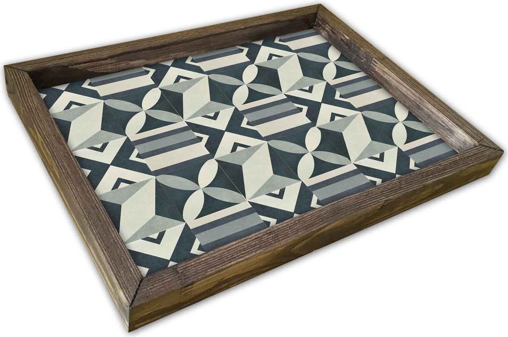 Evila Originals, AT- TRX0209, Bunt, Serviertabletts, Gemälde: 100% MDF (Dicke: 2