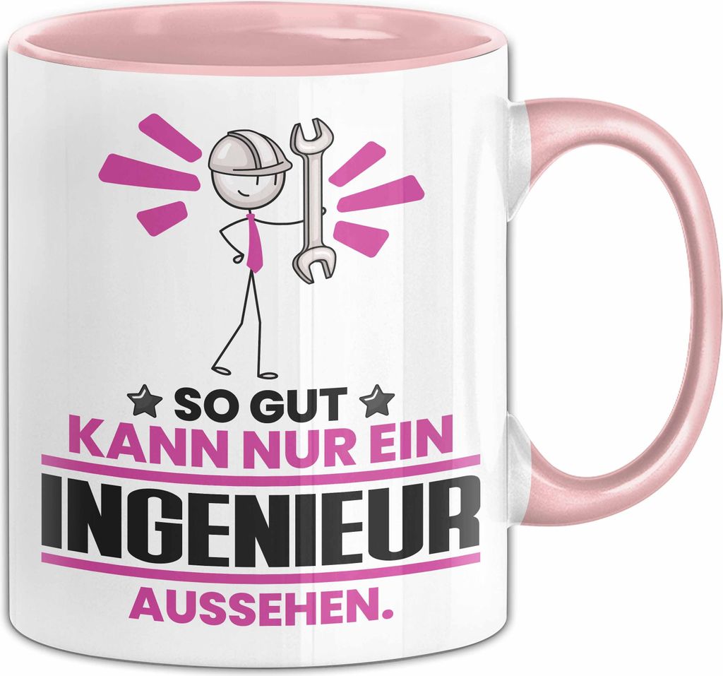 Ingenieur Geschenk Tasse So Gut Kann Nur Ein Ingenieur Aussehen Geschenkidee Kaffee-Becher (Rosa)