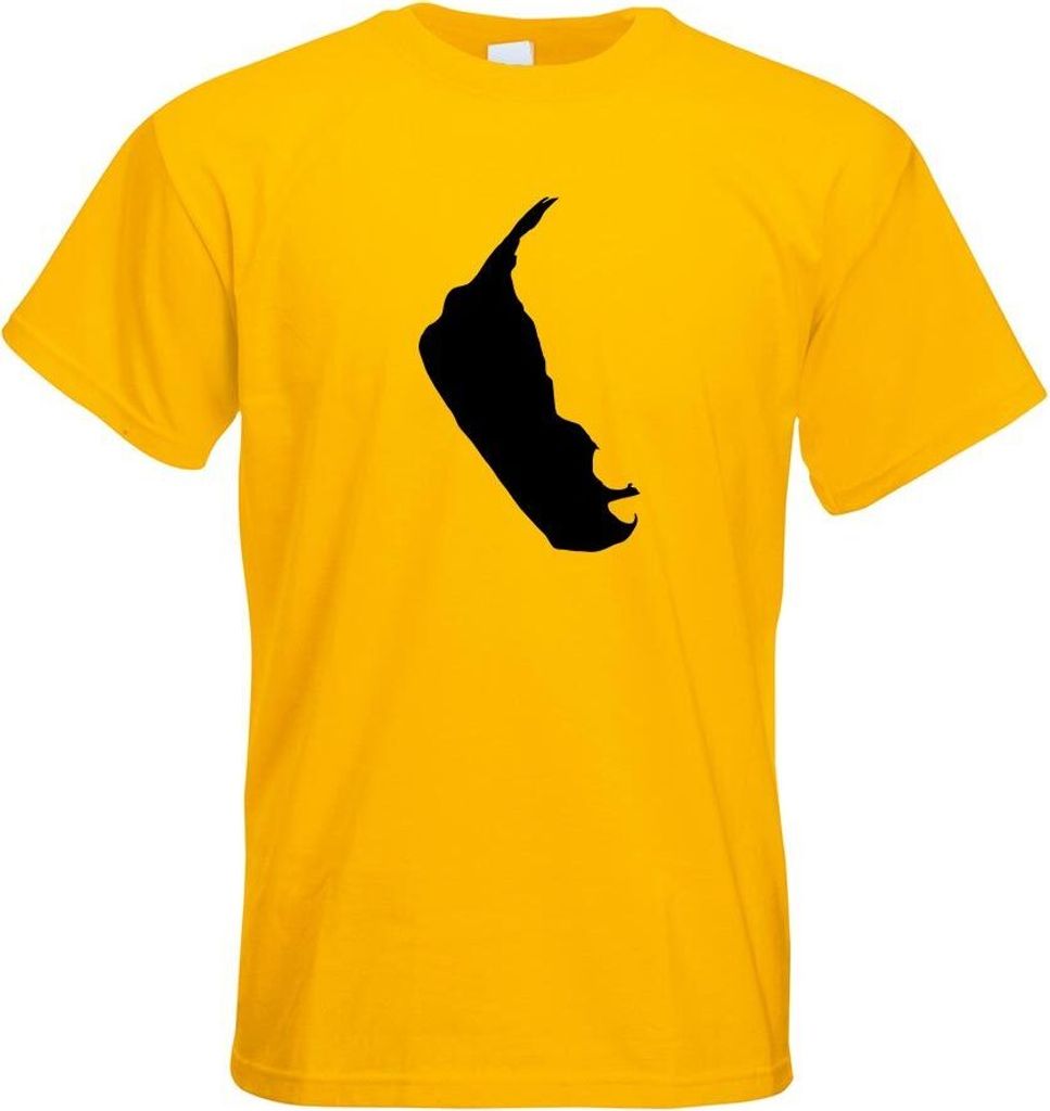Kiwistar - T-Shirt - gelb - Amrum - Deutschland - Insel Motiv Bedruckt Funshirt Design Print - mit Motiv Bedruckt - Funshirt Design - Sport - Freiz...