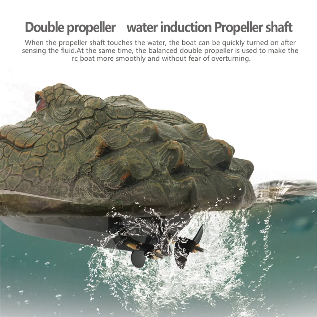 Bateau RC Simulation Crocodile Flytec Électrique avec Télécommande de Précision - 13